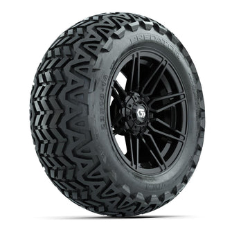 GTW® Stealth Gloss Black 14 in Wheels with 23x10-14 Predator All-Terrain Tires – Full Set