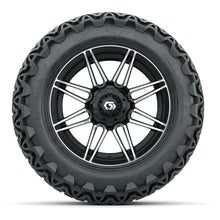 GTW® Stealth Gloss Black/Machined 14 in Wheels with 23x10-14 Predator All-Terrain Tires – Full Set