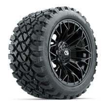 Set of (4) 14 in GTW® Stellar Black Wheels with 23x10-R14 Nomad All-Terrain Tires