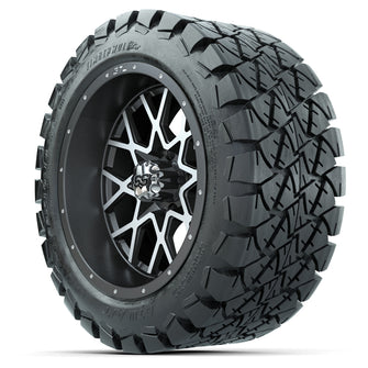 Set of (4) 14 in GTW Vortex Wheels with 22x10-14 GTW Timberwolf All-Terrain Tires