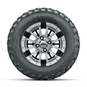 GTW Diesel Machined/Black 12 in Wheels with 23x10.00-12 Rogue All Terrain Tires  Full Set