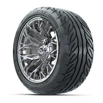 GTW Stellar Chrome 14 in Wheels with 225/40-R14 Fusion GTR Street Tires – Full Set