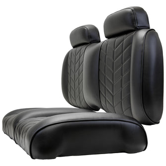 MadJax Aviator EZGO TXT/RXV & MadJax XSeries Black Front Seat Cushions