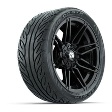 GTW Stealth Gloss Black 14 in Wheels with 205/40-R14 Fusion GTR Steel Belted Street Tires  Full Set