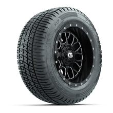 Set of (4) 12 in GTW® Helix Machined & Black Wheels with 215/50-R12 Fusion S/R Street Tires PN# A19-821