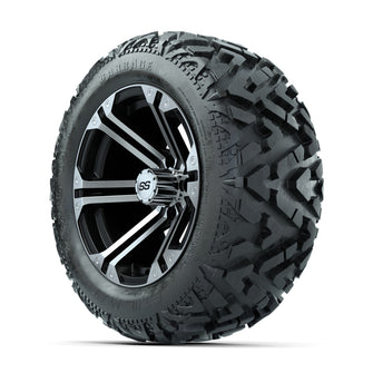 14ù GTW Specter Black and Machined Wheels with 23ù Barrage Mud Tires  Set of 4