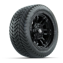 GTW® Shogun Gloss Black 12 in Wheels with 215/35-12 Mamba Street Tires – Full Set