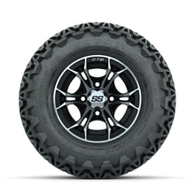 GTW Spyder Machined/Black 10 in Wheels with 20x10-10 Predator All Terrain Tires  Full Set