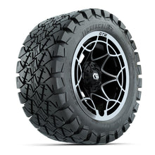 GTW® Nexus Gloss Black 12 in Wheels with 22x10-12 Timberwolf All-Terrain Tires – Full Set