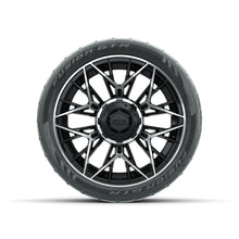 Set of (4) 14 in GTW® Stellar Machined & Black Wheels with 205/40-R14 Fusion GTR Street Tires