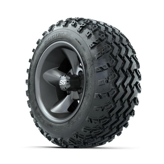 GTW Godfather Matte Grey 12 in Wheels with 22x11.00-12 Rogue All Terrain Tires – Full Set