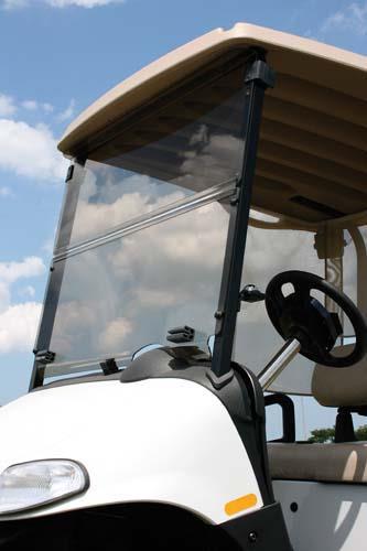 2008-Up EZGO RXV - Clear Folding Windshield