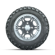 GTW Spyder Silver 12 in Wheels with 22x11.00-12 Rogue All Terrain Tires  Full Set