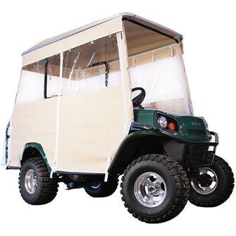 Ivory 4-Passenger Track Style Vinyl Enclosure for Club Car Villager w/Monsoon XL Top