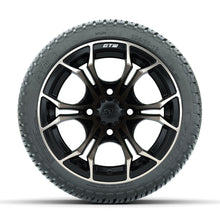 GTW Spyder Bronze/Matte Black 12 in Wheels with 205/30-12 Fusion Street Tires  Full Set