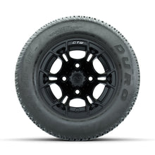 GTW Spyder Matte Black 10 in Wheels with 205/50-10 Duro Low-profile Tires  Full Set