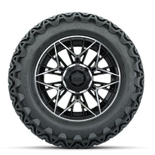 Set of (4) 14 in GTW Stellar Machined & Black Wheels with 23x10-14 Predator All-Terrain Tires