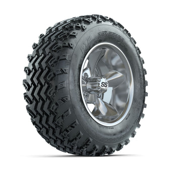 GTW Godfather Chrome 12 in Wheels with 23x10.00-12 Rogue All Terrain Tires  Full Set