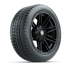 Juego completo de ruedas GTW Stealth Gloss Black de 14 pulgadas con neumáticos Fusion Street 205/30-14