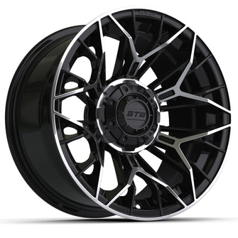 14" GTW Stellar Black with Machined Accents Wheel