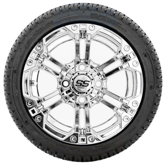 12” GTW Specter Chrome Wheels with Fusion Street Tires – Set of 4 PN# A19-248