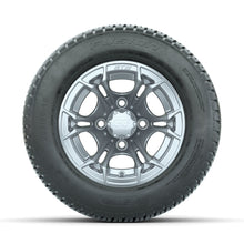 GTW Spyder Silver Brush 10 in Wheels with 205/50-10 Fusion Street Tires  Full Set