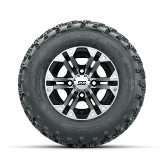 GTW Specter Machined/Black 10 in Wheels with 20x10.00-10 Rogue All Terrain Tires  Full Set