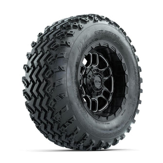 GTW Titan Machined/Black 12 in Wheels with 23x10.00-12 Rogue All Terrain Tires – Full Set