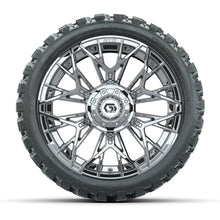 Set of (4) 15 in GTW Stellar Chrome Wheels with 23x10-R15 Nomad All-Terrain Tires