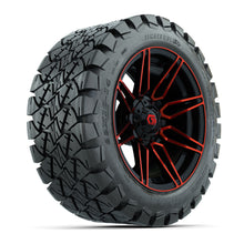 GTW Stealth Gloss Black/Red 14 in Wheels with 22x10-14 Timberwolf All-Terrain Tires  Full Set