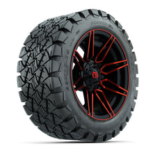 GTW Stealth Gloss Black/Red 14 in Wheels with 22x10-14 Timberwolf All-Terrain Tires  Full Set