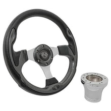 1985-Up Yamaha - GTW Carbon Fiber Rally Steering Wheel with Chrome Adaptor