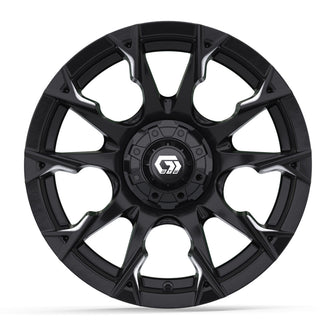 15" GTW Diablo Gloss Black with Machined Accents Wheel