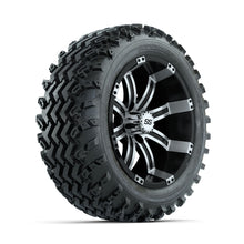 GTW Tempest Machined/Black 14 in Wheels with 23x10.00-14 Rogue All Terrain Tires  Full Set