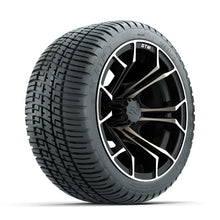 GTW Spyder Bronze/Matte Black 12 in Wheels with 205/30-12 Fusion Street Tires – Full Set