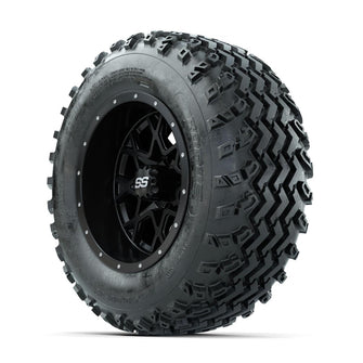 GTW Vortex Matte Black 12 in Wheels with 23x10.00-12 Rogue All Terrain Tires – Full Set