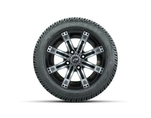 12ù GTW Tempest Black and Machined Wheels with Excel Lo-Profile Street Tires  Set of 4