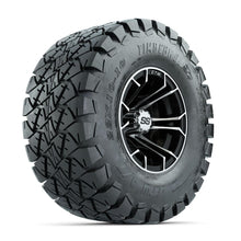 GTW Spyder Machined/Black 10 in Wheels with 22x10-10 Timberwolf All Terrain Tires – Full Set