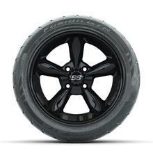 GTW Godfather Black 14 in Wheels with 225/40-R14 Fusion GTR Street Tires  Full Set