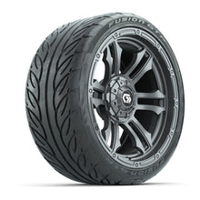 GTW Shogun Gunmetal 15 in Wheels with 215/40-R15 Fusion GTR Steel Belted Street Tires  Full Set