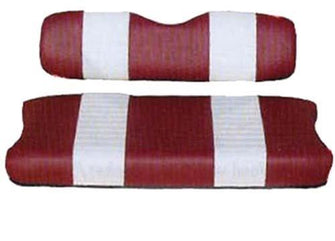 SEAT COVER SET,RED/WHTE,FRONT,YAM G2/G9