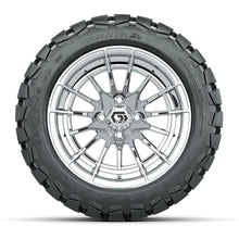 GTW® Boost Chrome 14 in Wheels with 22x10-14 Timberwolf All-Terrain Tires – Full Set