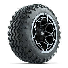 GTW Nexus Gloss Black 12 in Wheels with 22x11.00-12 Rogue All-Terrain Tires  Full Set