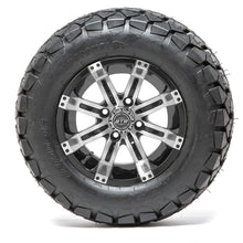 GTW Tempest Black and Machined Wheels with 22in Timberwolf Mud Tires - 12 Inch