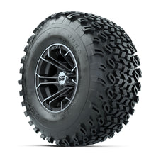 GTW Spyder Machined/Matte Grey 10 in Wheels with 22x11-10 Duro Desert All Terrain Tires  Full Set