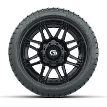 GTW® Stealth Gloss Black 12 in Wheels with 215/35-12 Mamba Street Tires – Full Set