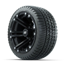 GTW Specter Matte Black 12 in Wheels with 205/30-12 Fusion Street Tires – Full Set