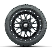 Set of (4) 12 in GTW® Helix Machined & Black Wheels with 215/35-12 Mamba Street Tires