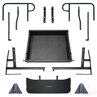 Kit de caja de asiento RHOX Rhino, negro deportivo/verde, EZ-Go TXT 96+ PN# SEAT-911BG-S