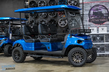 2025 VIBE EV - FLEX 4F  Laguna Blue 4 Forward Passenger Street Legal Golf Cart